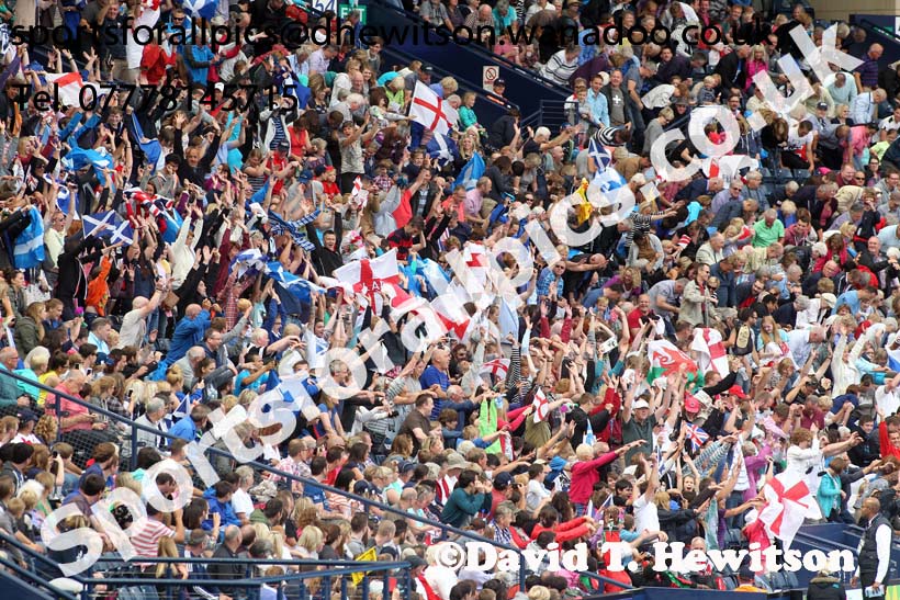 Crowd scenes at the Commonwealth Games, Glasgow. Photo: David T. Hewitson/Sports for All Pics